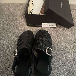 BNIB Freda Salvador black  Millie Fisherman Sandals size 9.5
